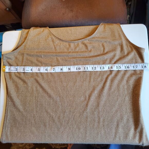 Elementz Animal Print Skirt, Old Navy Skirt & Gold Tank Top by Charter Club, SP - Picture 8 of 11